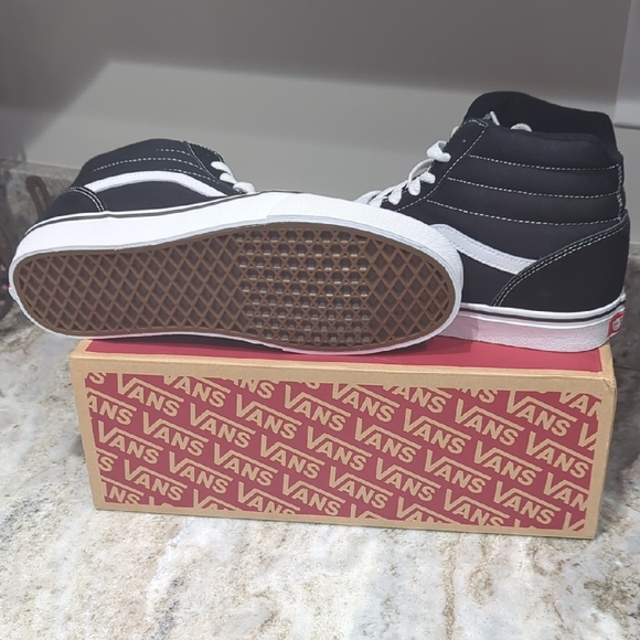 Vans Classic Black and White High-Tops - Picture 3 of 3